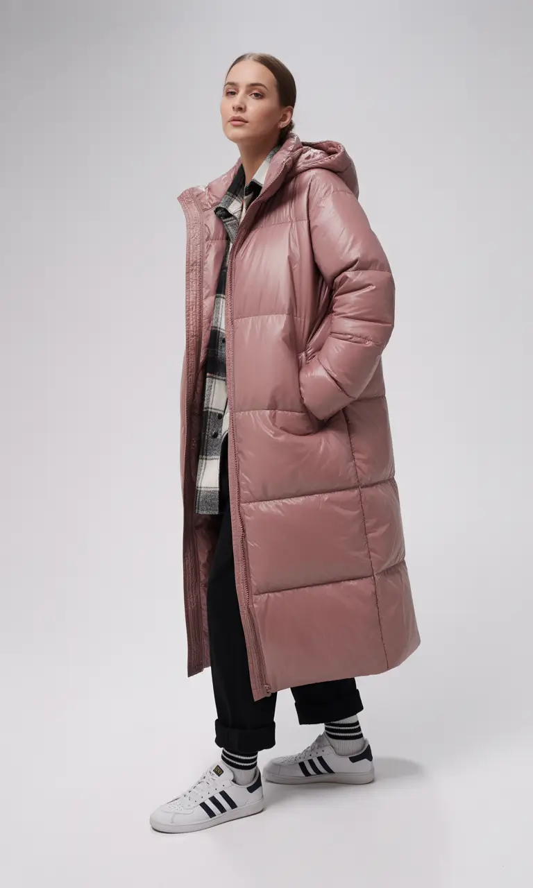 winter outfits aesthetic 2025 / 2026 Playful Puffy in Pink