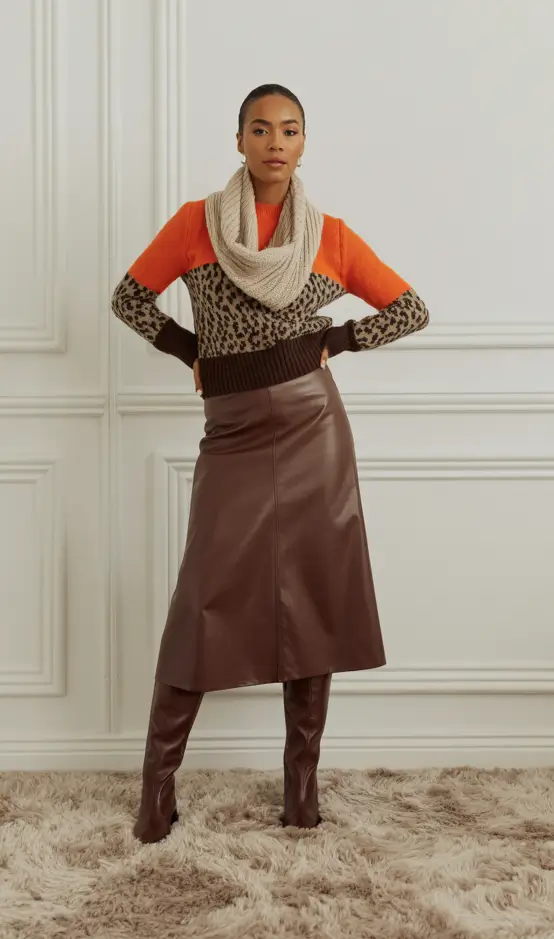 Women casual cold Playful Prints and Bold Color Blocking