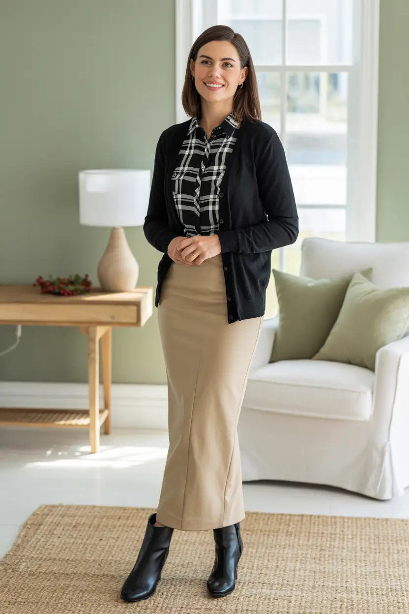Women business casual Everyday Black and Beige Balance
