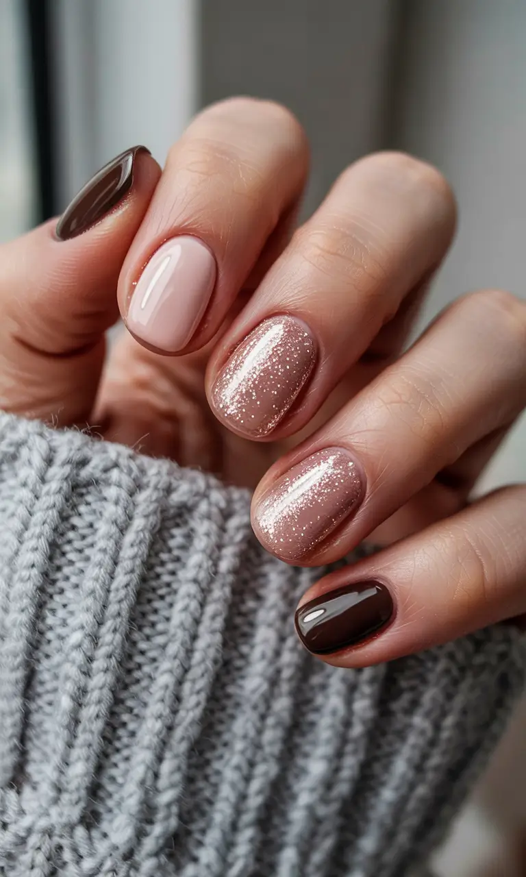 Best Simple Winter Nail Looks 2025–2026 – Rose Nude Glow