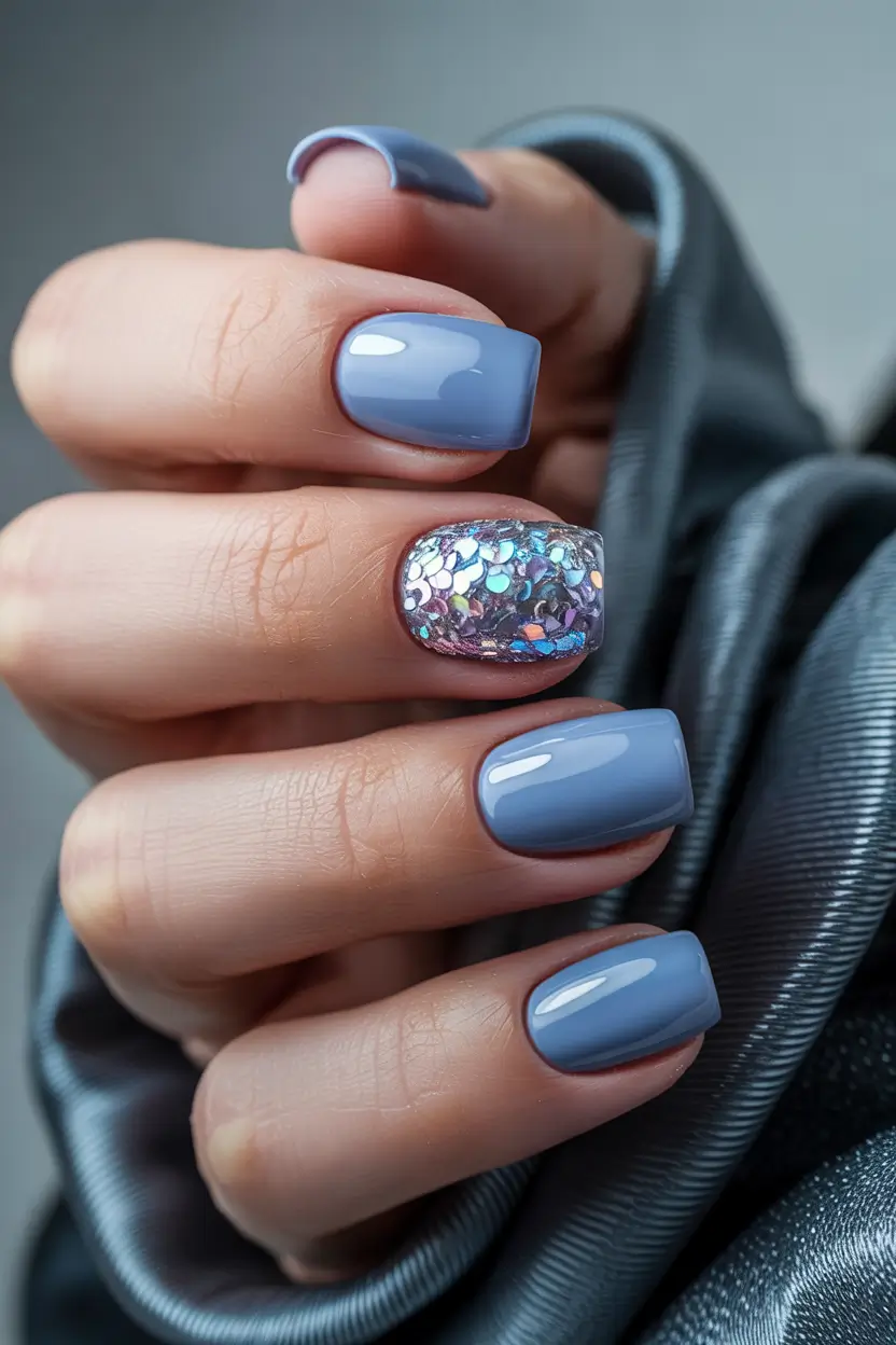 Best Simple Winter Nail Looks 2025–2026 – Periwinkle Winter Glow