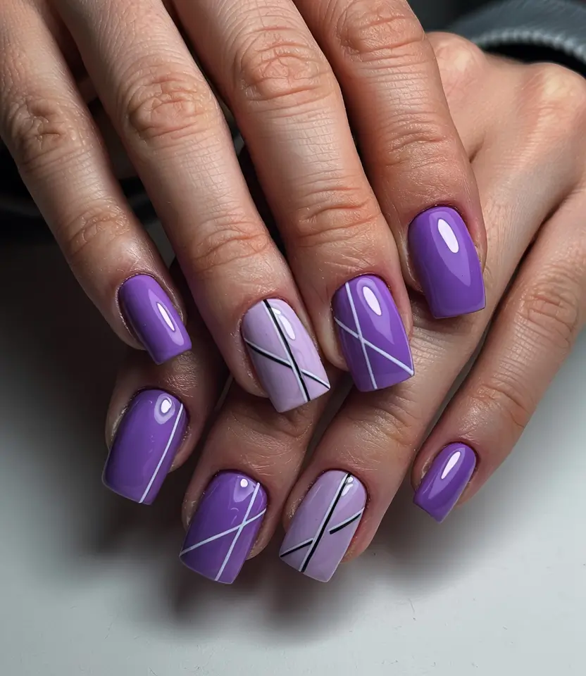 Best Simple Winter Nail Looks 2025–2026 – Lavender Geometry