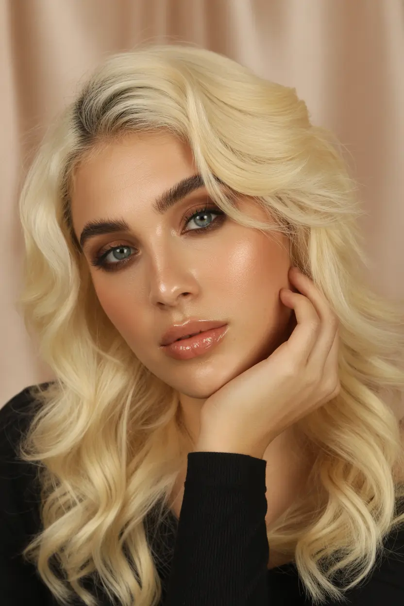 Chic Deep Winter Hair Color Ideas 2025–2026 Platinum Winter Blonde