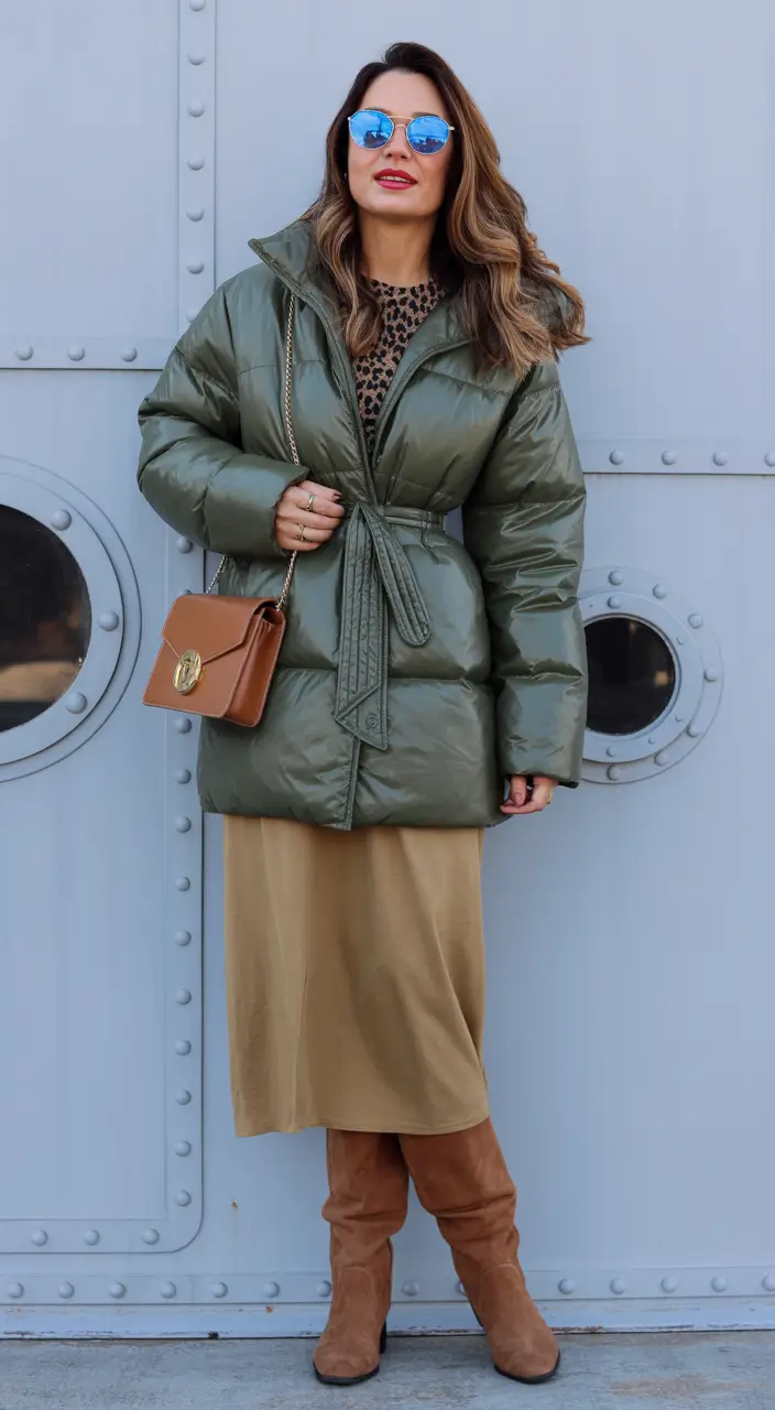 Cozy Outfits to Wear in December 2025 Olive Tones and Winter Calm