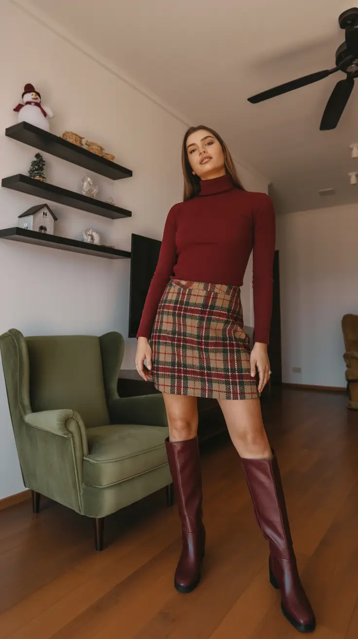 Cozy Outfits to Wear in December 2025 Vintage Plaid and City Charm