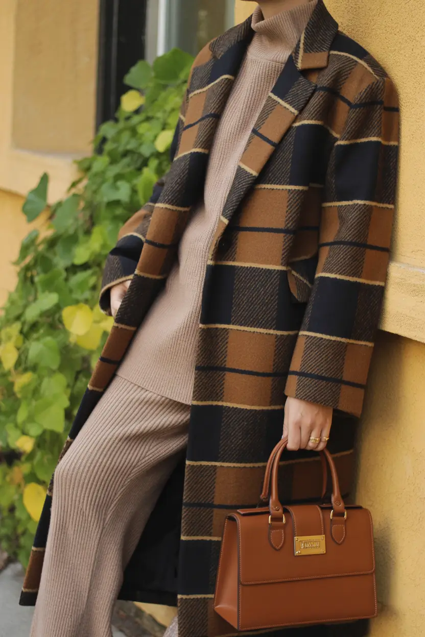 Cozy Outfits to Wear in November 2025 Checkered Neutrals
