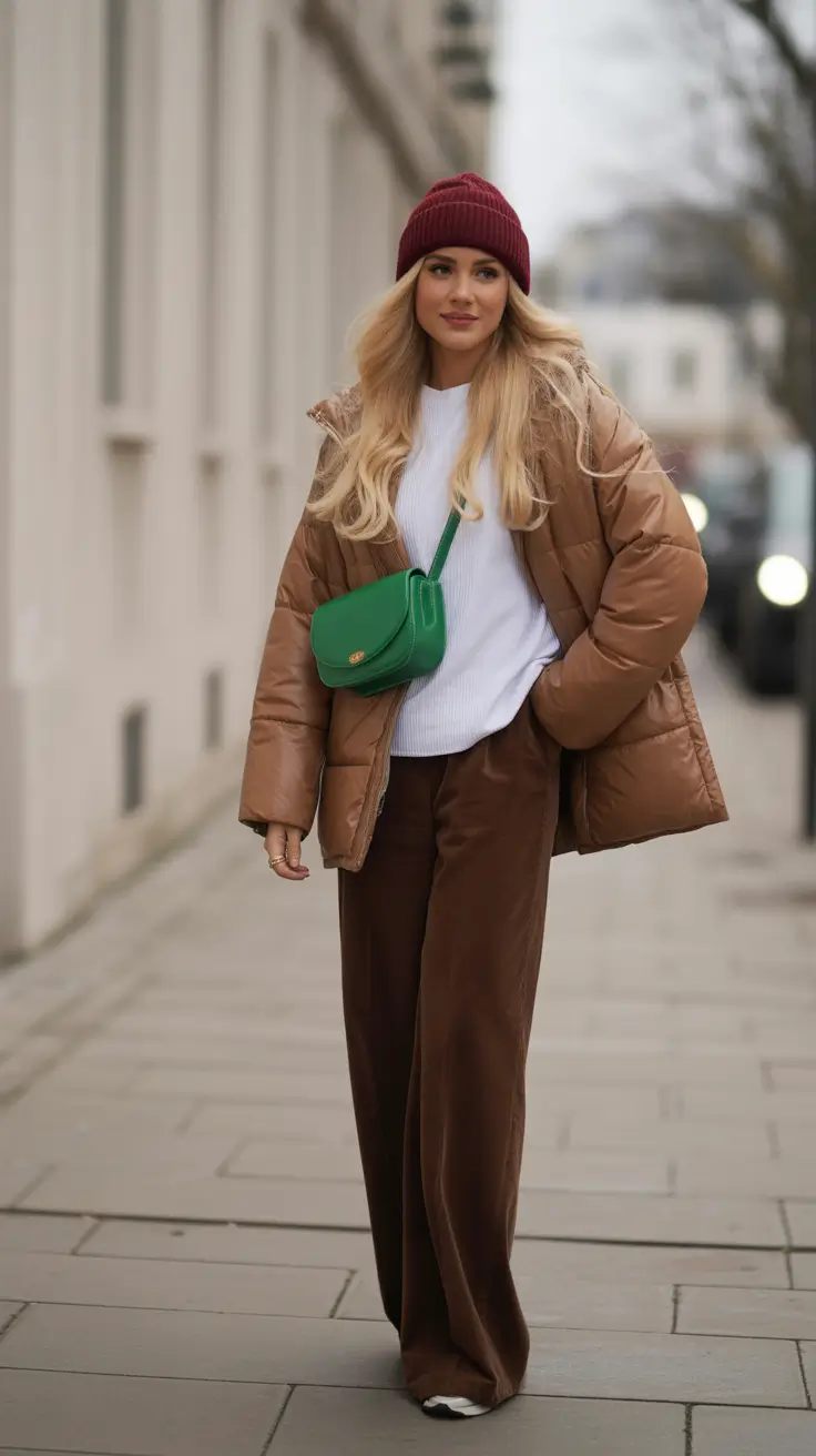 Cozy Outfits to Wear in November 2025 Earthy Puffer Casuals