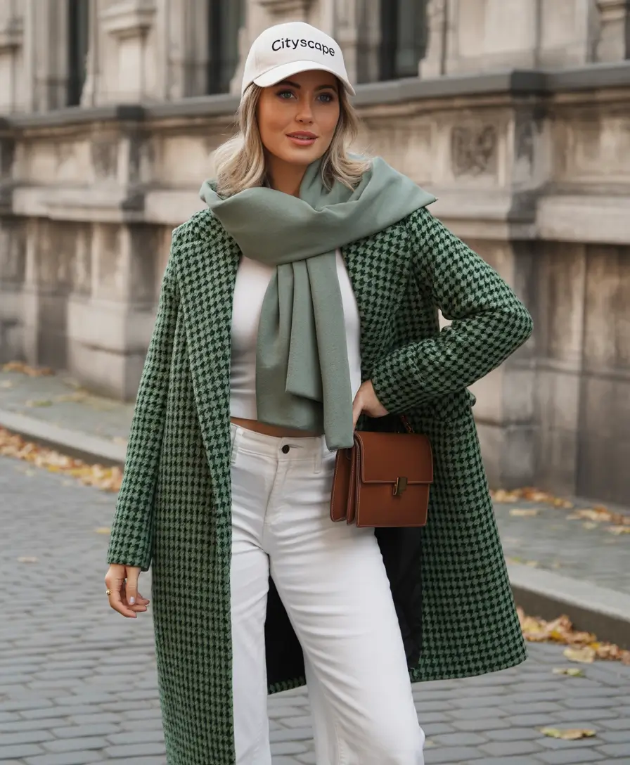 Cozy Outfits to Wear in November 2025 Houndstooth Refresh