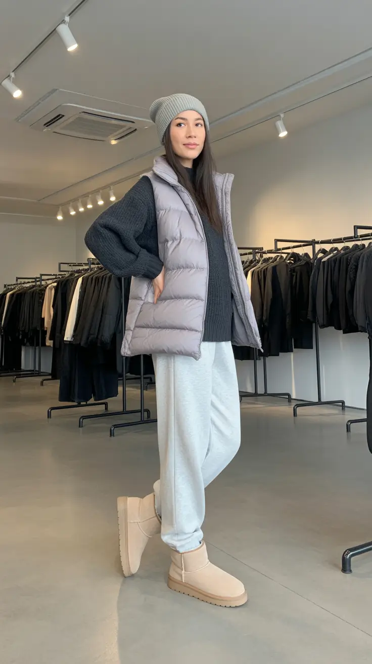 Cozy Outfits to Wear in November 2025 Layered Vest Vibes