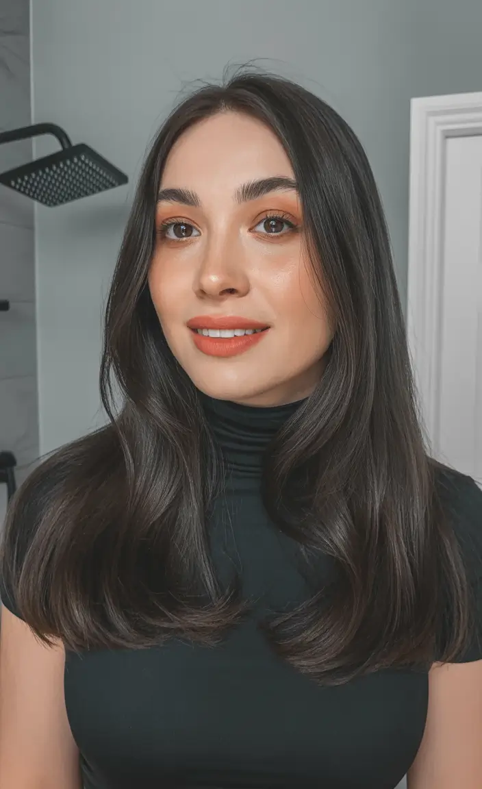 Dark Hair Colors for Winter 2025–2026 Classic Brunette Shine