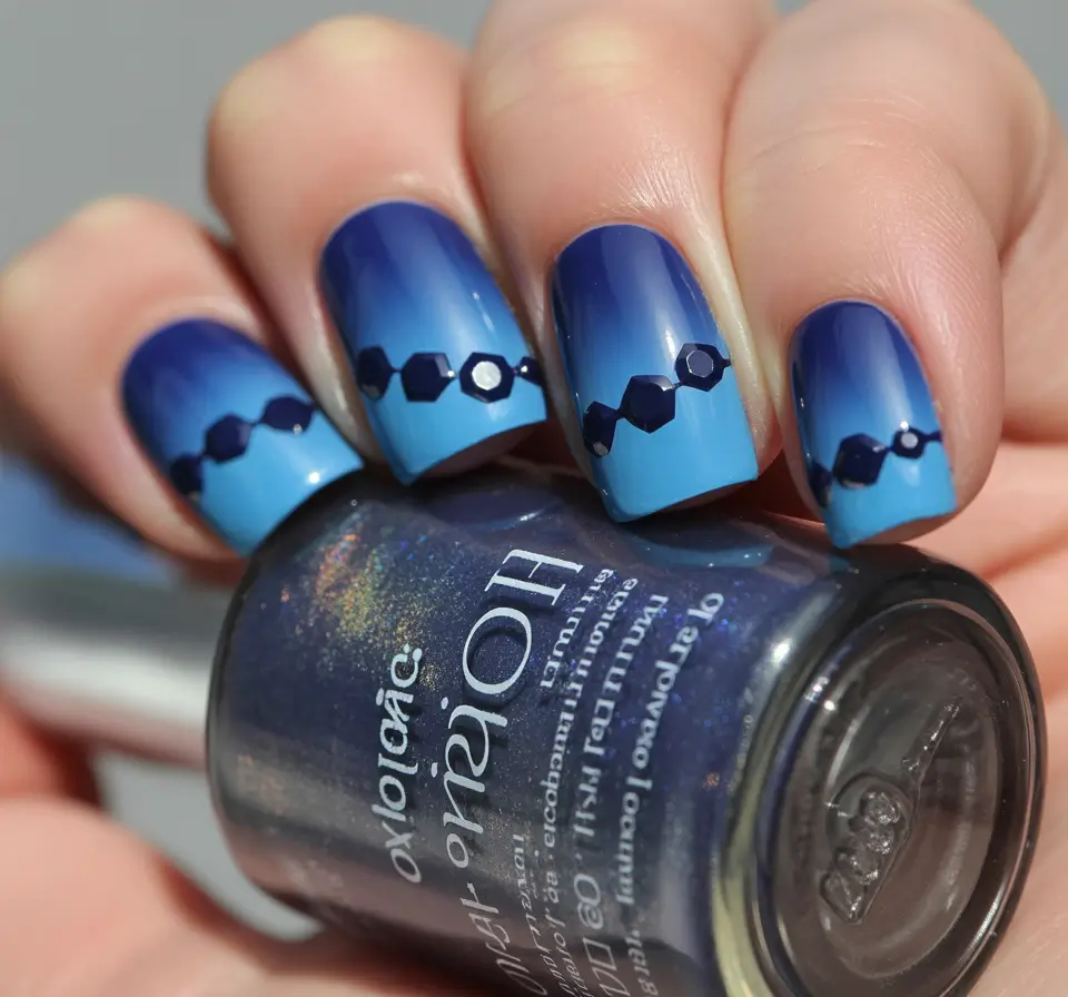 Ombre Oceanic Geometry Winter