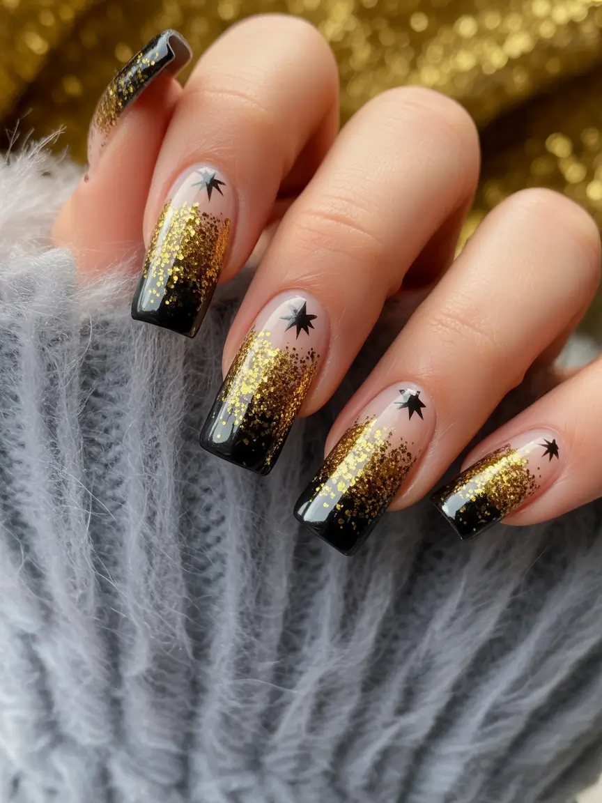 Autumn classy Golden Stardust Glam