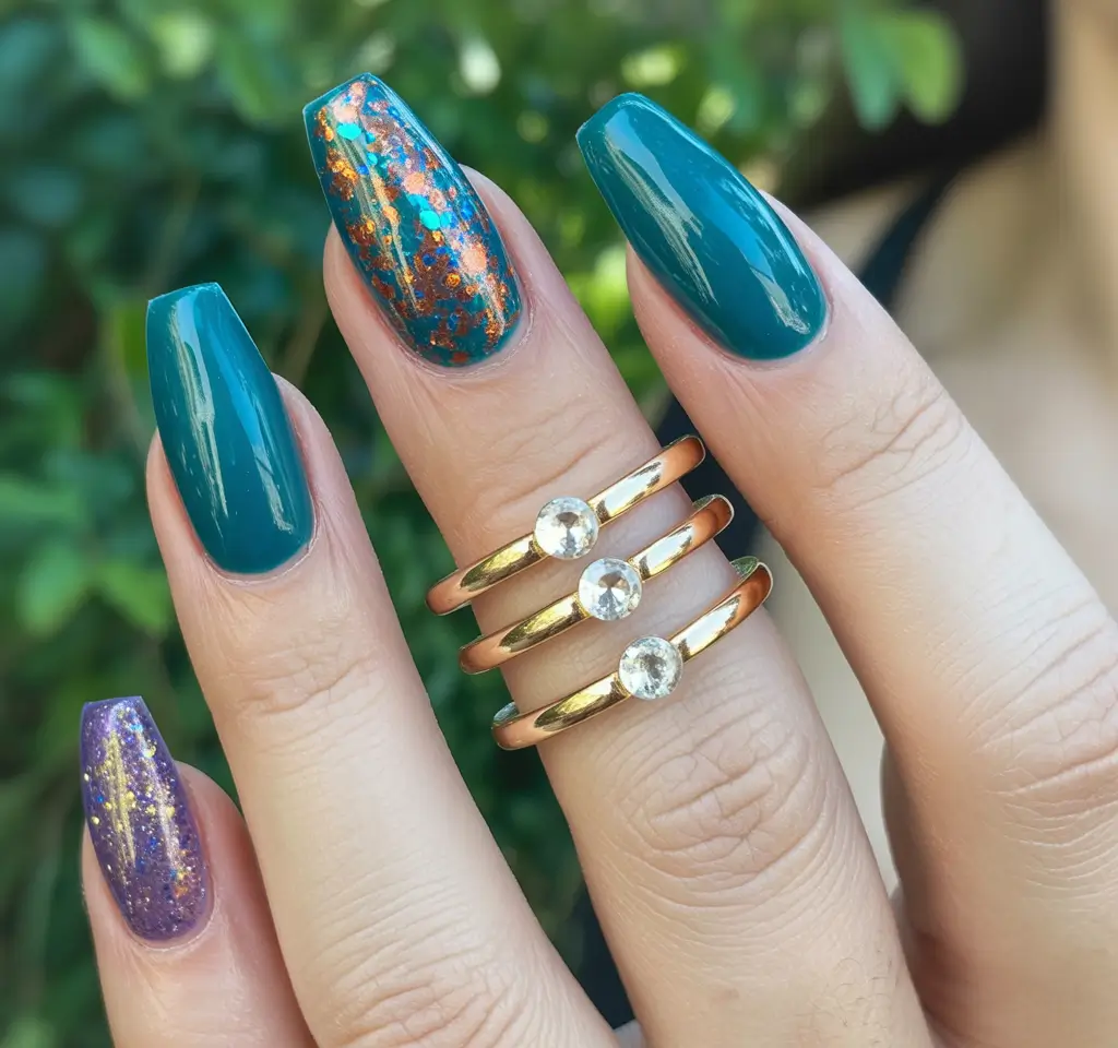 Fun Teal Spark Illusion