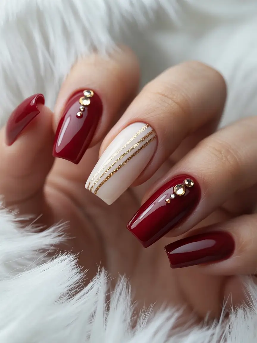 Fall nail design for November 2025 Ruby Glam