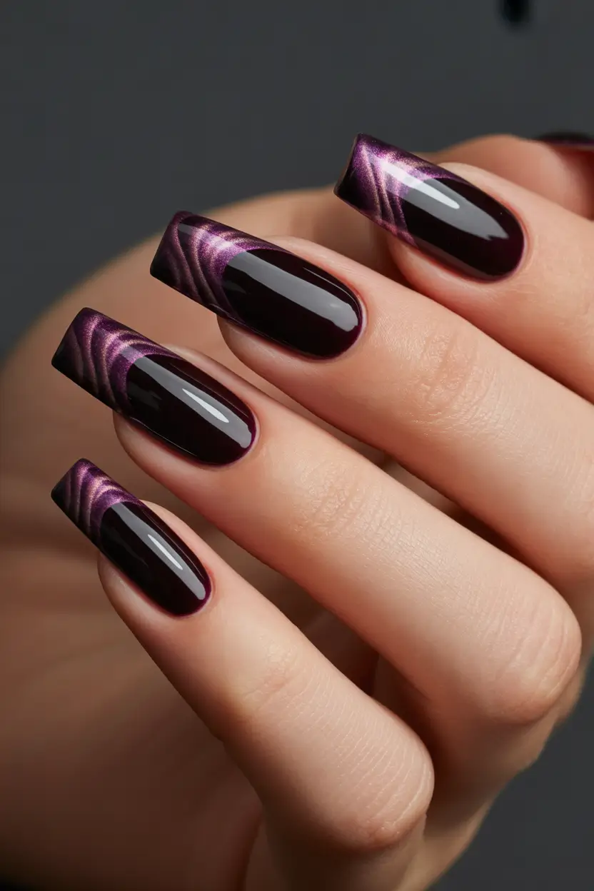 Fresh Nail Colors Winter 2025–2026 Violet Magnetic Waves