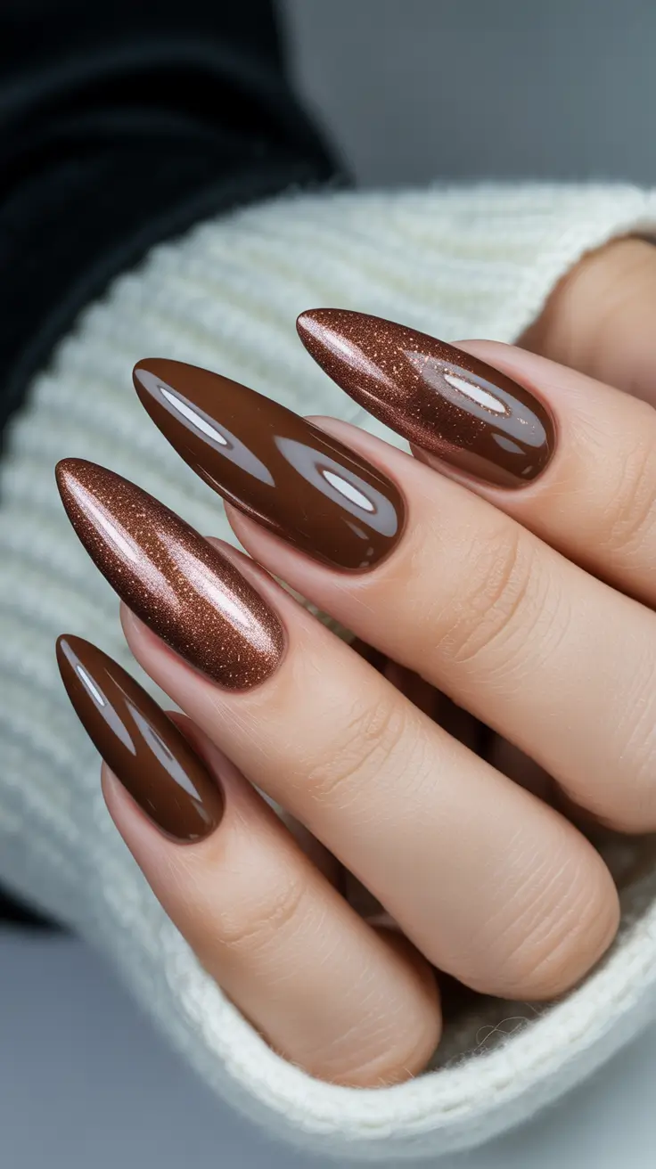 Fresh Nail Colors Winter 2025–2026 Bronze Glow Elegance