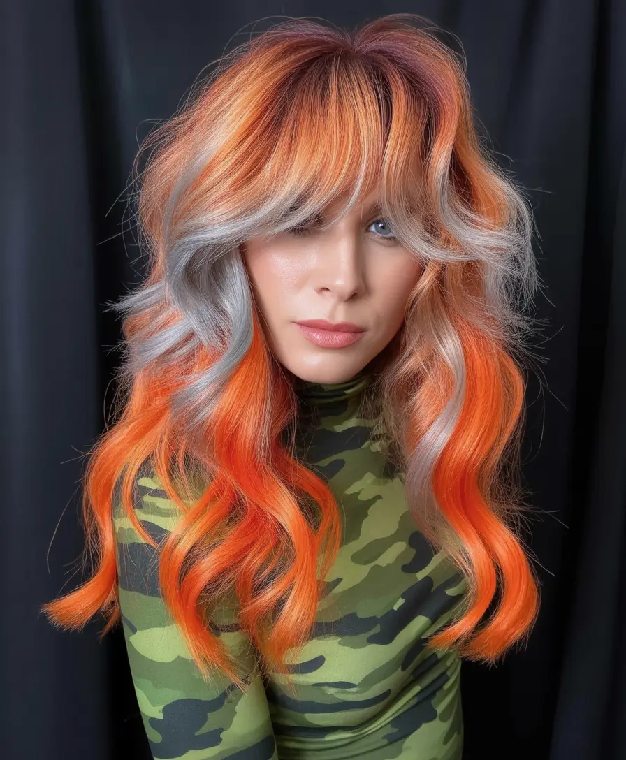 Hair Color Ideas Auburn for Winter 2025 – 2026 Fiery Auburn with Smoky Contrast