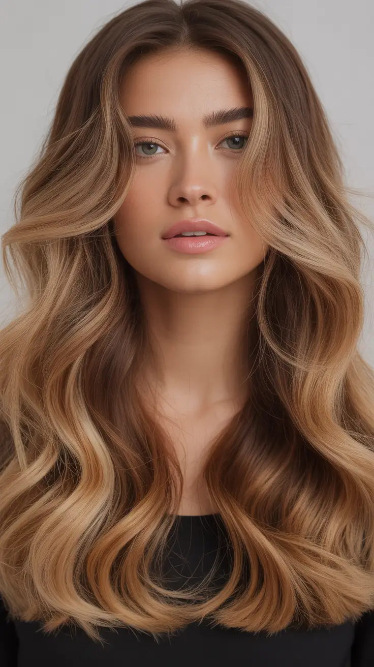 Hair Color Ideas Auburn for Winter 2025 – 2026 Golden Auburn Balayage