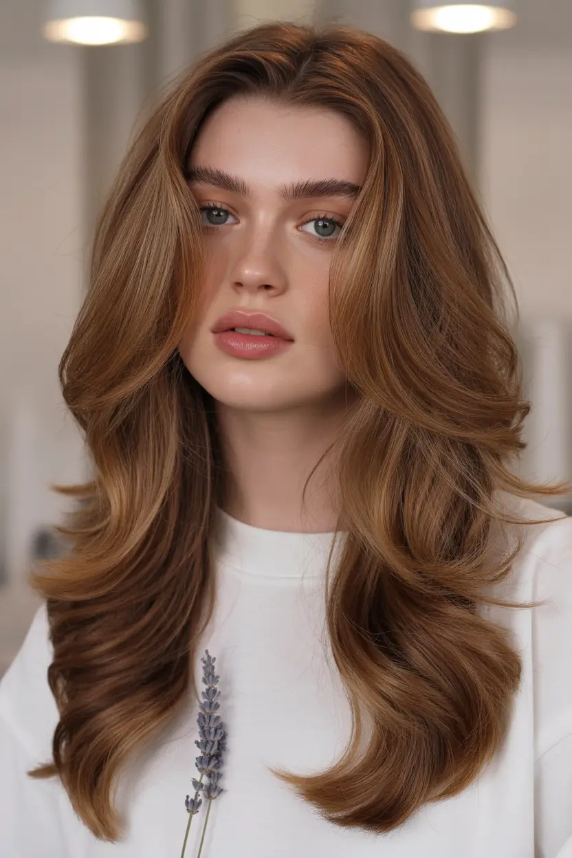 Hair Color Ideas Auburn for Winter 2025 – 2026 Soft Cocoa Auburn