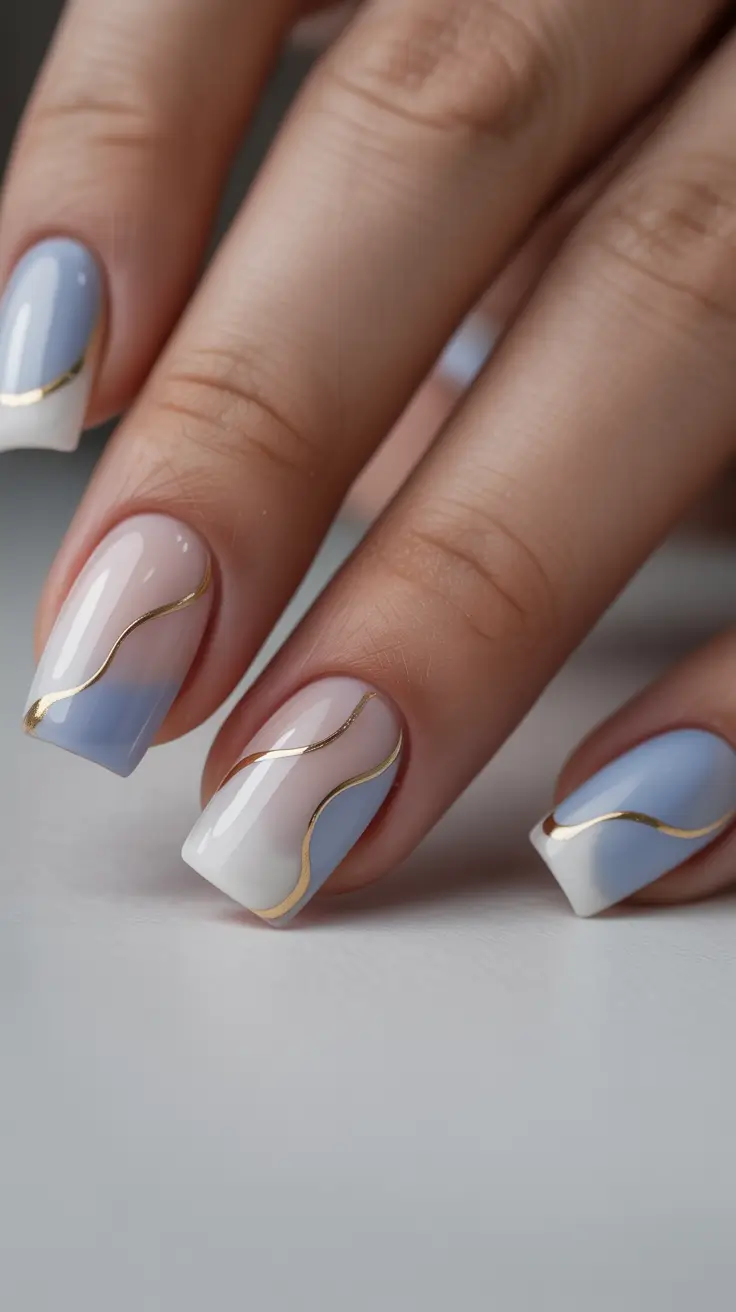 Neutral Nail Art Ideas for Winter 2025–2026 Frosted Sky Waves