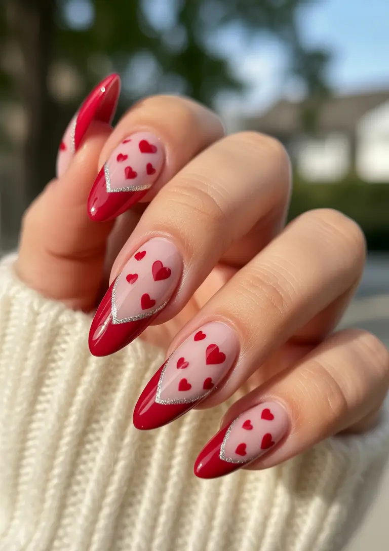 Red Winter Nails 2025–2026 Valentine Frost Vibes