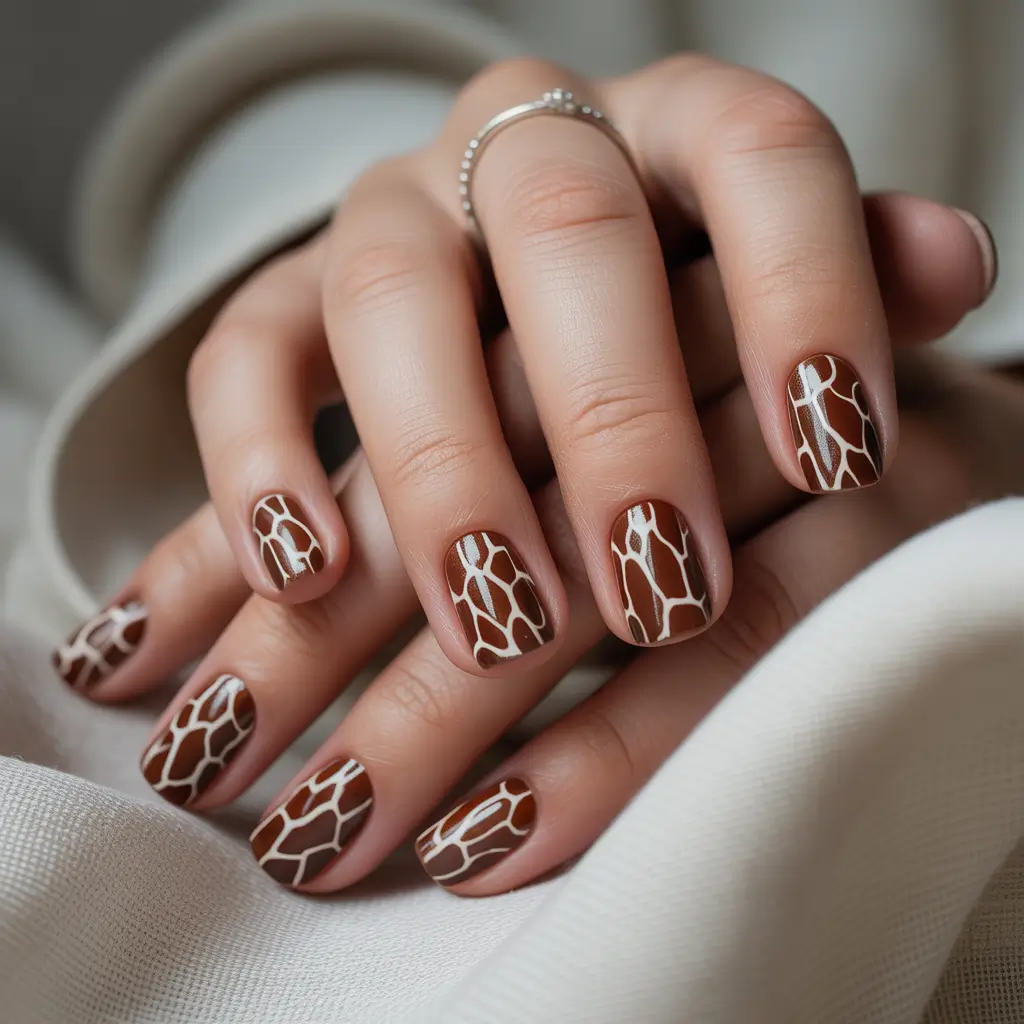 Gel simple art Warm Cocoa Geometry