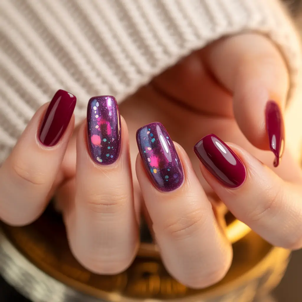 Simple cute art Plum Galaxy Shimmer