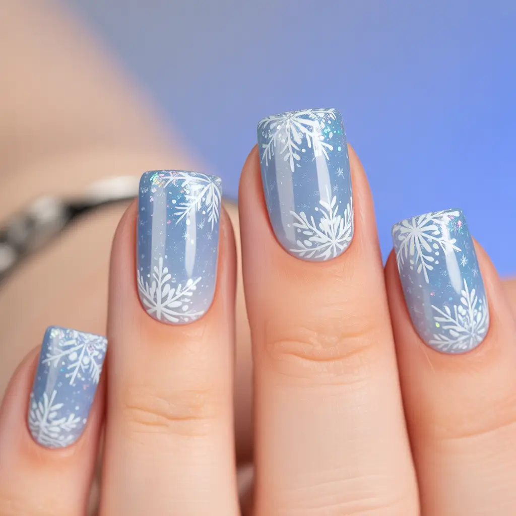 Simple cute art Snowflake Dream