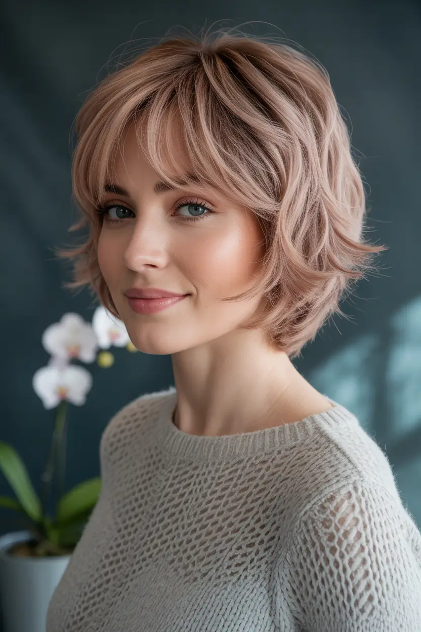Soft Winter Hair Colors 2025–2026 Soft Ash Beige Bob