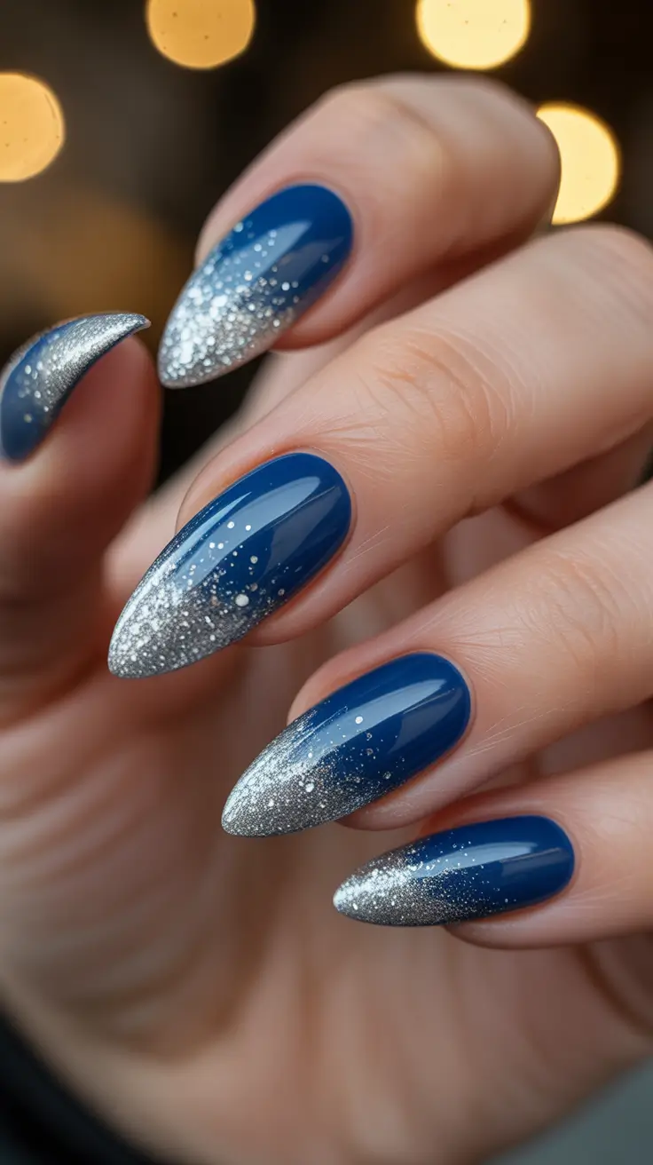 Stylish Nail Ideas for Winter 2025–2026 Silver Frost Ombre