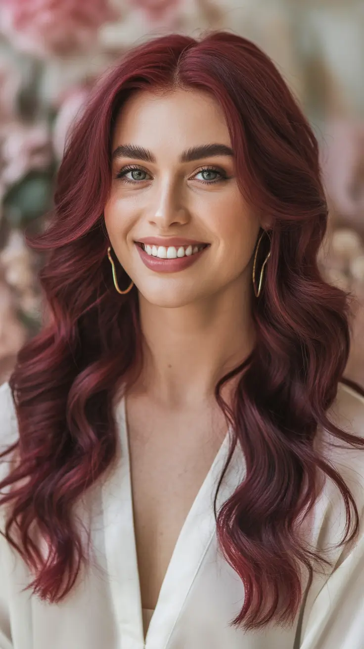 Trending Hair Colors Winter 2025–2026 Crimson Cherry Luxe