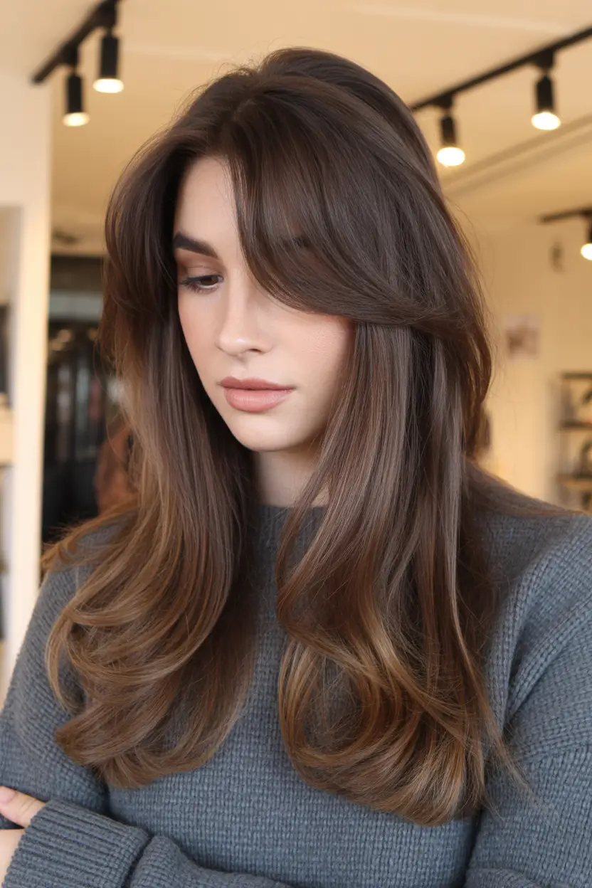 Trending Hair Colors Winter 2025–2026 Chestnut Glow Layers