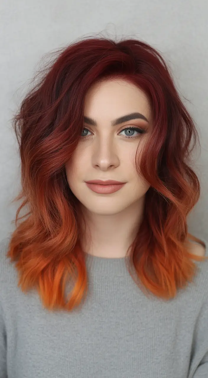 Trending Hair Colors Winter 2025–2026 Spiced Copper Flame