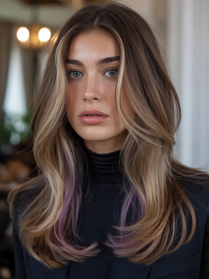 Trending Medium Haircuts Winter 2025–2026 Glamorous Curls with Side Part