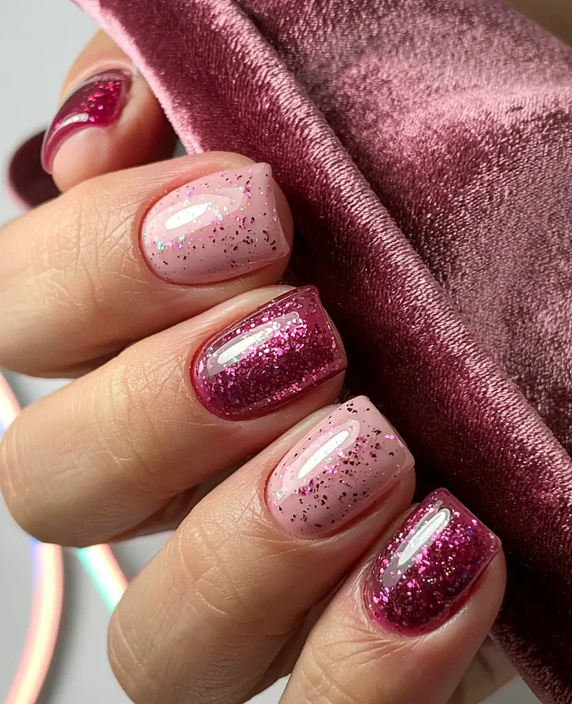 Trendy Manicure Colors Winter 2025–2026 Rosy Velvet Shine