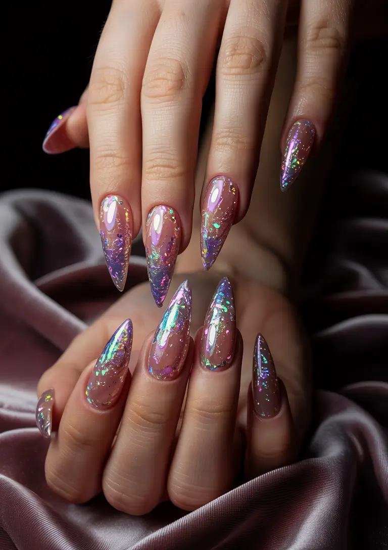 Trendy Manicure Colors Winter 2025–2026 Opalescent Starlight