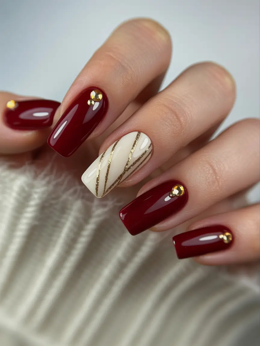 Trendy Manicure Ideas Winter 2025–2026 Red Velvet Chic