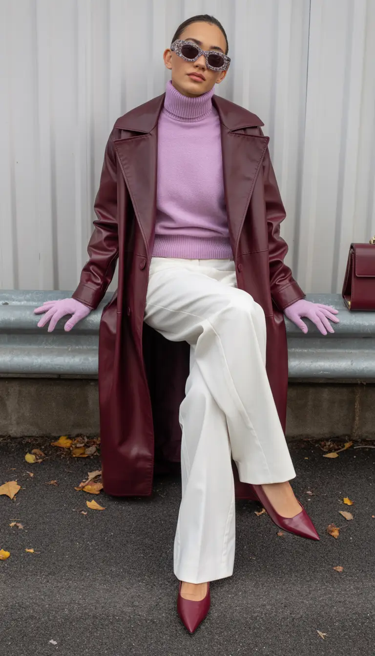 Trendy outfits for women 2026 Bordeaux Luxe