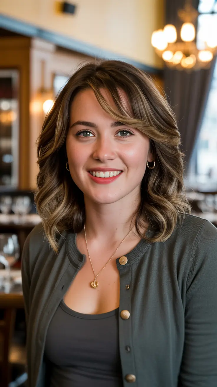 Winter 2025–2026 Hair Colors Highlights Hazelnut Shine Crop