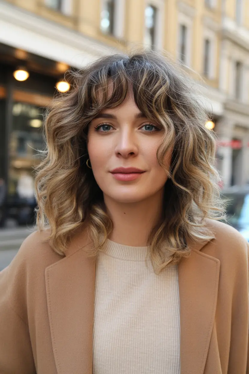 Winter 2025–2026 Hair Colors Highlights Winter Caramel Shag