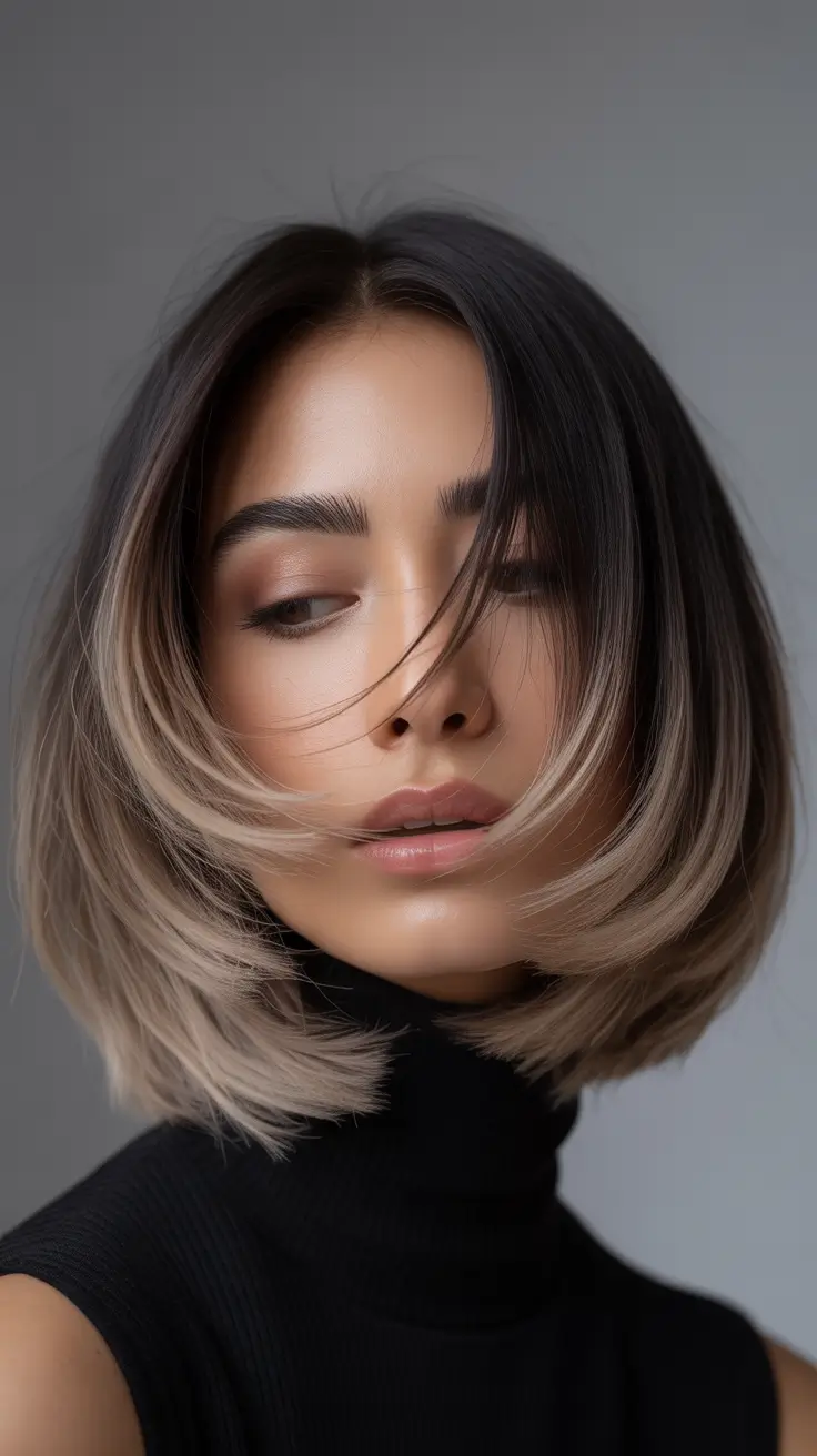 Winter 2025–2026 Hair Colors Ideas for Brunette – Cool Dimensional Bob