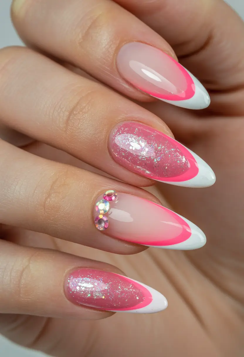 Winter Acrylic Nails 2025–2026 Frosted Candy French