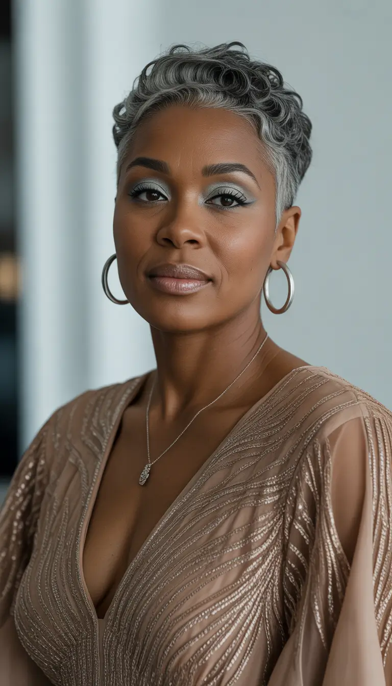 winter hair colors for black women ideas 2025 2026 silver elegance