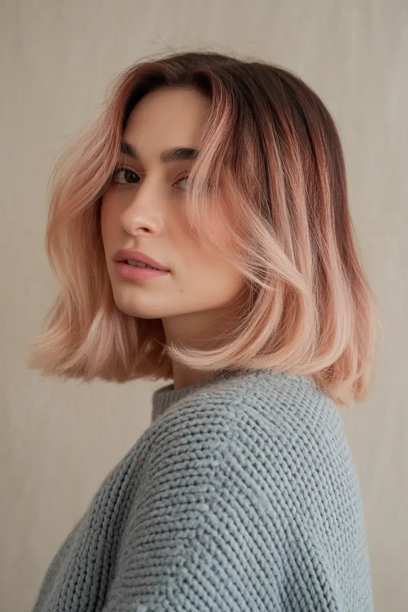 Winter hair colors for blondes ideas 2025 2026 Blush Blonde Bob