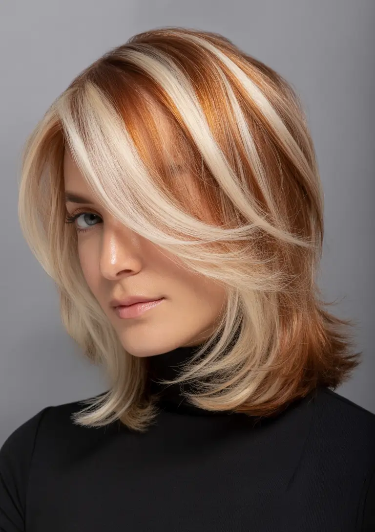 Winter hair colors for blondes ideas 2025 2026 Copper Blonde