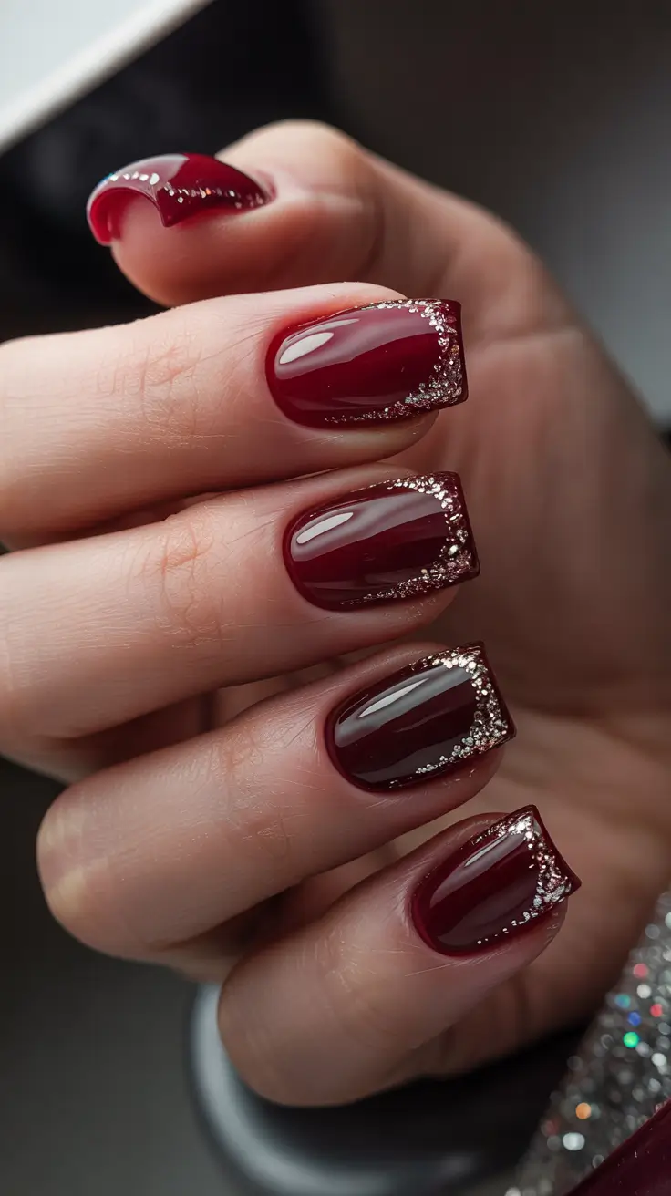 Winter Nails Ideas 2025–2026 Ruby Spark French