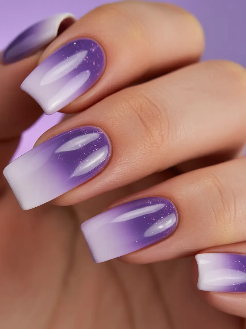 Winter Ombre Lavender Frost Ombre