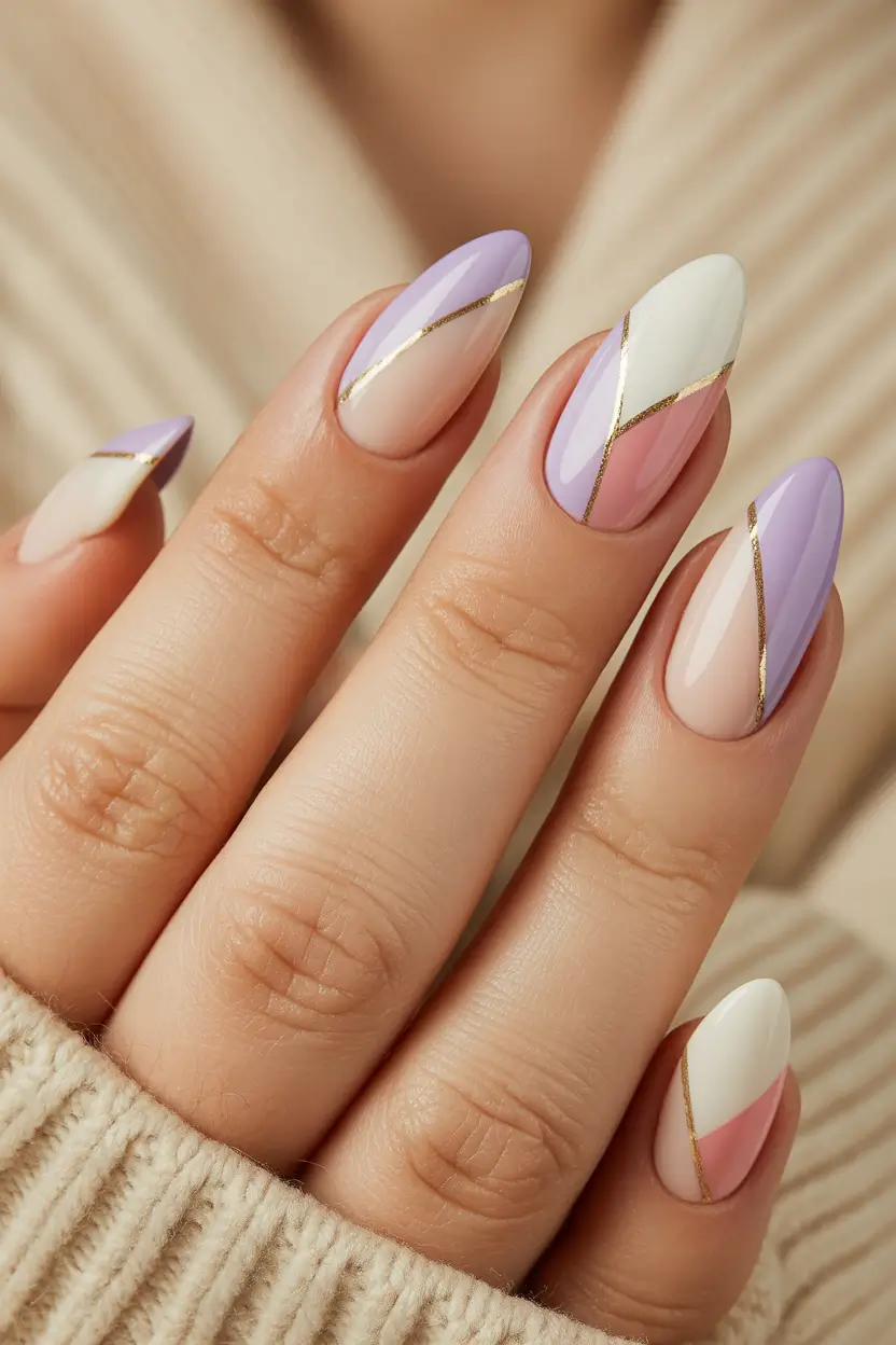 Trending Almond Soft Geometric Pastels