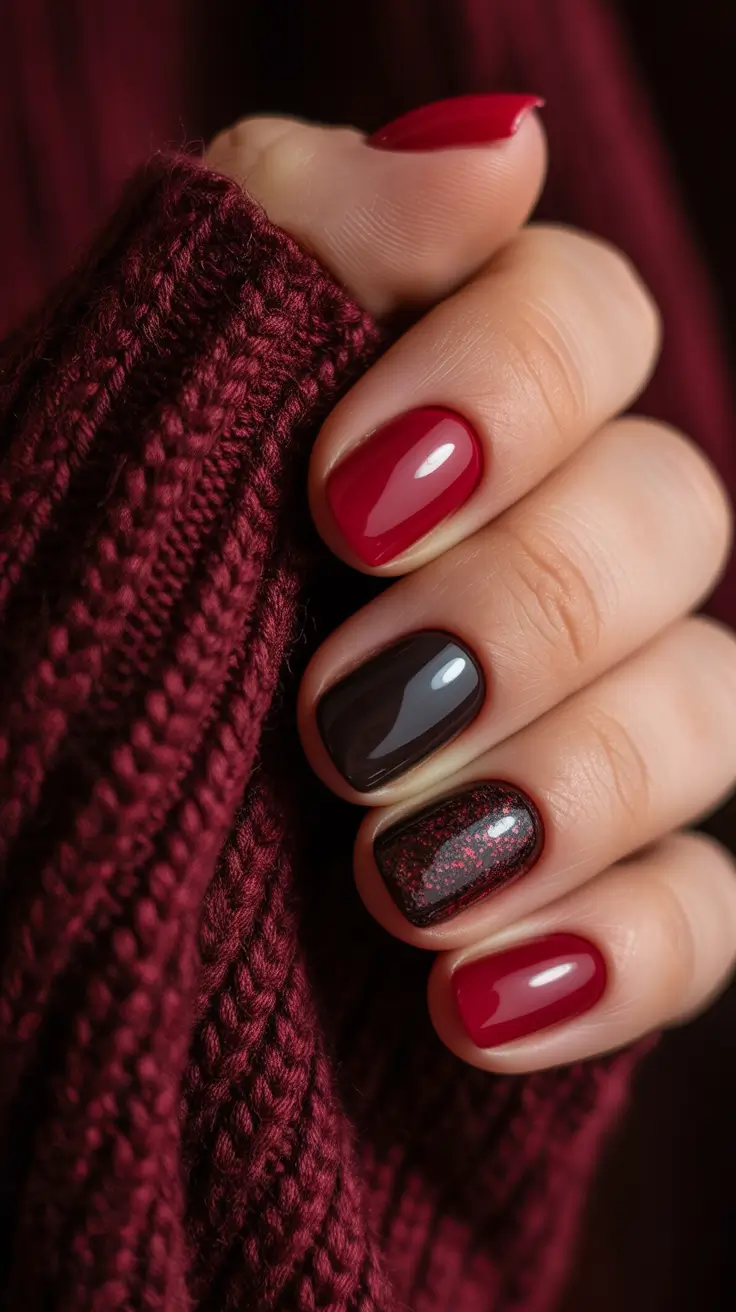 Warm Wine Winter Nails 2025 2026