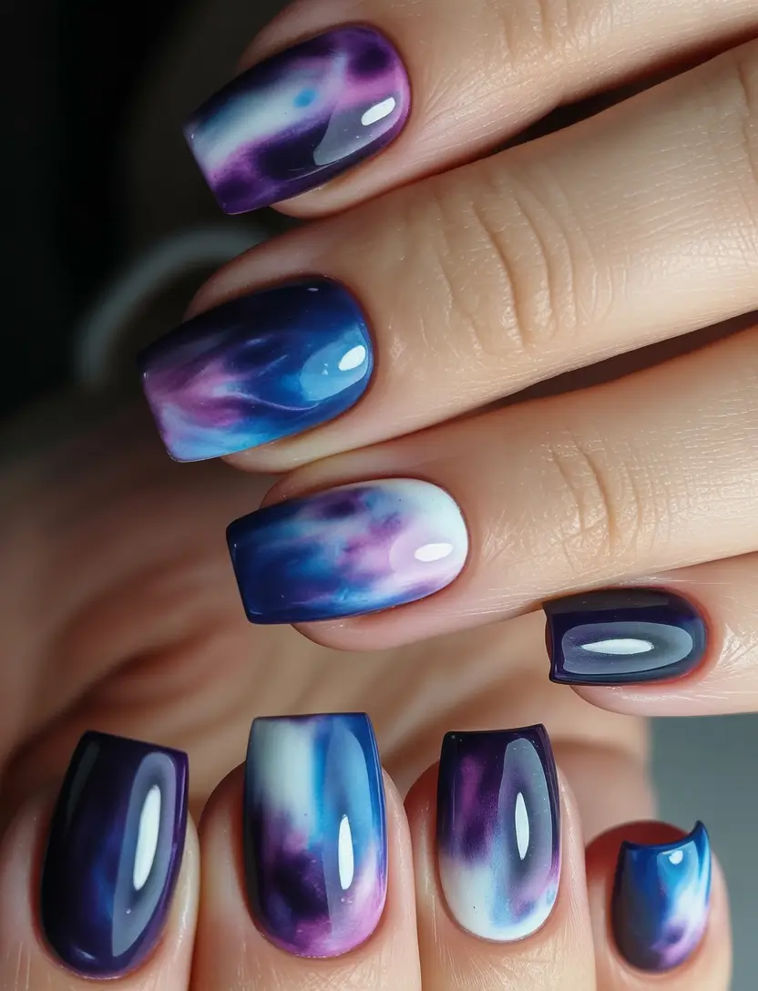 Winter Latest Midnight Galaxy Swirl